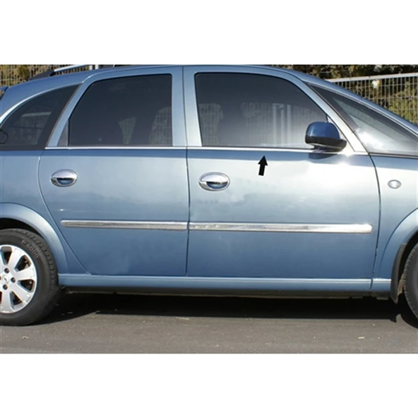 Markadan Opel Meriva Krom Cam Çıtası 2002-2010 8 Parça Paslanmaz Çelik ürün görseli 1