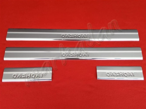 Markadan Nissan Qashqai Krom Kapı Eşiği 2007-2014 4 Parça Paslanmaz Çelik ürün görseli 1