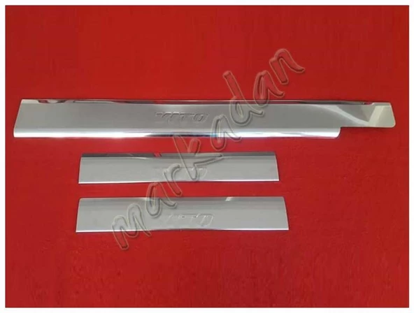 Markadan Mercedes Vito W638 Krom Kapı Eşiği 1996-2003 3 Parça Paslanmaz Çelik ürün görseli 1