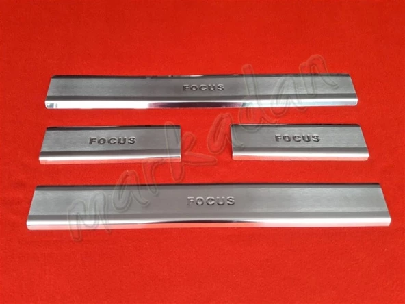 Markadan Ford Focus Krom Kapı Eşiği 1998-2005 4 Parça Paslanmaz Çelik ürün görseli 1