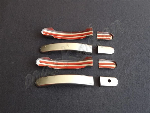 Markadan Ford Fusion Krom Kapı Kolu 2002-2012 4 Kapı Paslanmaz Çelik - Resim 2