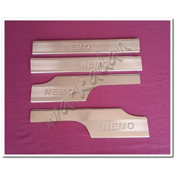 WOC Chrome Citroen Nemo Krom İç Kapı Eşiği 2008 Sonrası 4 Parça Paslanmaz Çelik ürün görseli 1