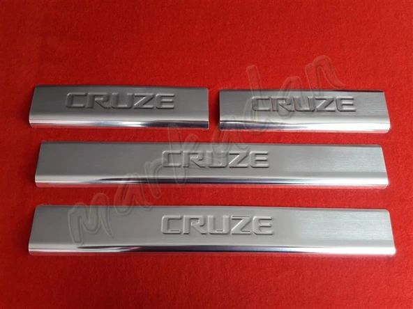 Markadan Chevrolet Cruze Krom Kapı Eşiği 2009-2016 4 Parça Paslanmaz Çelik ürün görseli 1