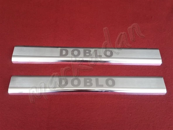 DB Chrome Fiat Doblo Krom Kapı Eşiği 2000-2012 2 Parça P.Çelik ürün görseli 1