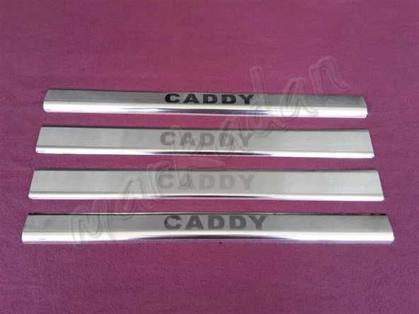 WOC Chrome VW Caddy Krom Kapı Eşiği 2004-2014 4 Parça Paslanmaz Çelik ürün görseli 1
