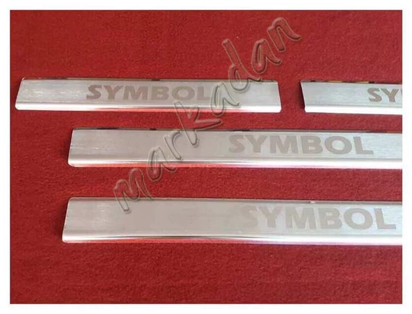 Db Chrome Renault Symbol Kapı Eşiği 2009-2012 4 Parça P.Çelik - Resim 2