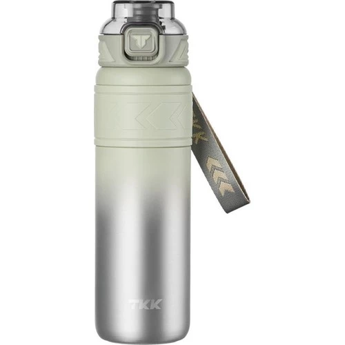 TKK Çelik Termos Matara 900ML Gri Yeşil ürün görseli 1