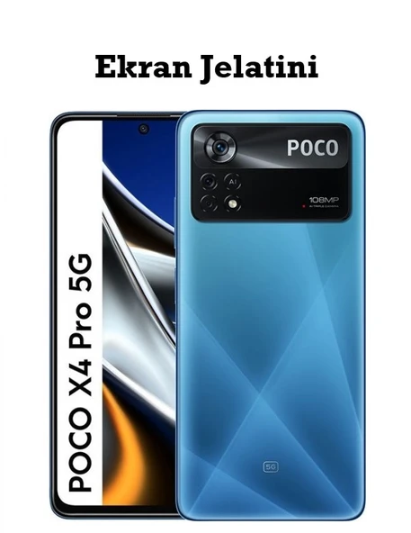 Xiaomi Poco X4 Pro 5G Uyumlu Ön Body Şeffaf Ultra Ekran Koruyucu Nano Jelatin ürün görseli 1