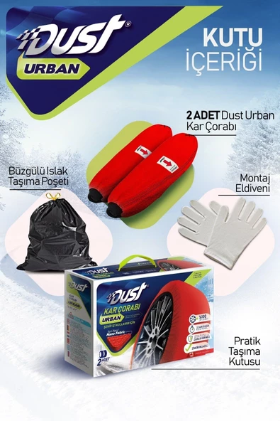 DUST 145 65 R15 Urban Kar Çorabı - Yüksek Kalite Small - Resim 5