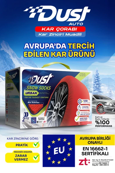 DUST Urban Kar Çorabı - Kar Zinciri Muadili ürün görseli 1