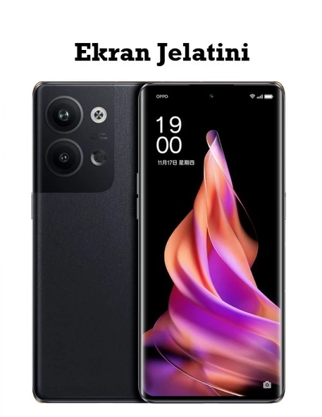 Oppo Reno 9 Uyumlu Ön Body Şeffaf Ultra Ekran Koruyucu Nano Jelatin ürün görseli 1