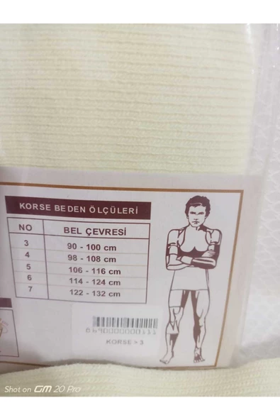 Unisex Yün Bel Korsesi - Resim 2