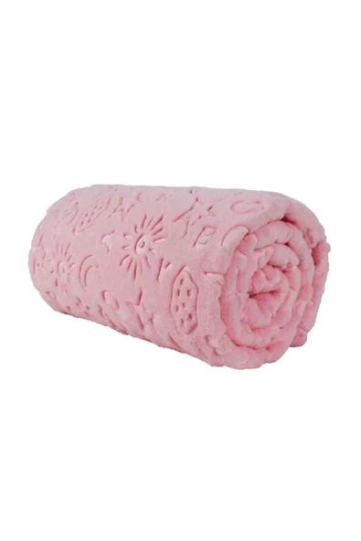 Pembe  Peluş Bebek Battaniyesi  100x120 ürün görseli 1