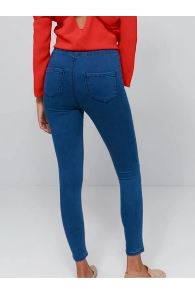 Kadın Likralı Kot Pantolon ürün görseli 1