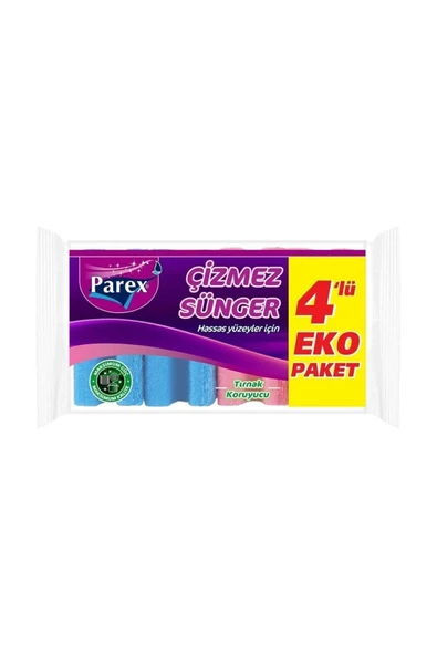 Parex Çizmez Sünger Oluklu 4’lü (eko Paket) ürün görseli 1