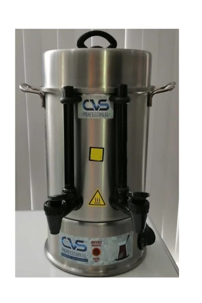 CVS Dn 91105 . 40 Bardak Elektrikli Termostatlı 4 Lt Paslanmaz Çelik Semaver Çay Otomatı Makinesi ürün görseli 1