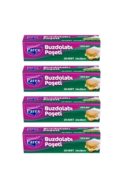 Parex Buzdolabı Poşeti Orta Boy X 4 Adet. ürün görseli 1
