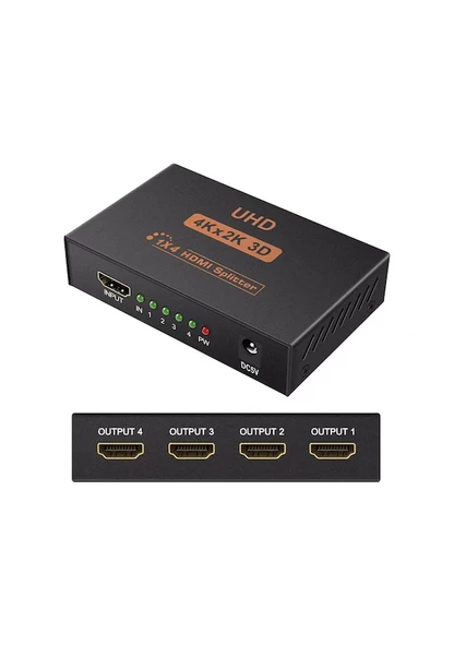 5234 4 Port Uhd 4k Hdmi Switch Ekran Monitör Splitter Çoklayıcı ürün görseli 1