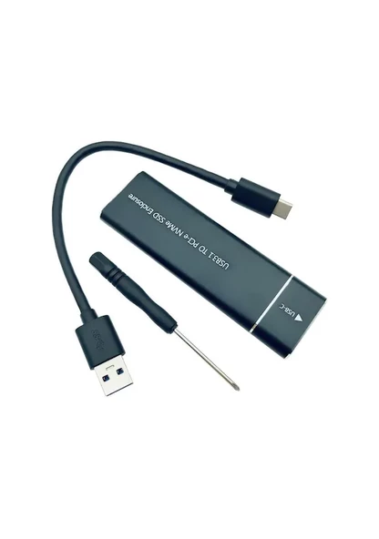 Usb 3.1 Type C To Pci-e Express Nvme Ssd M.2 M-Key Hard Disk Kutusu ürün görseli 1