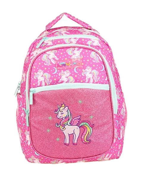 Kaukko Kids Sırt Çantası Simli Nakışlı Unicorn L5140 ürün görseli 1