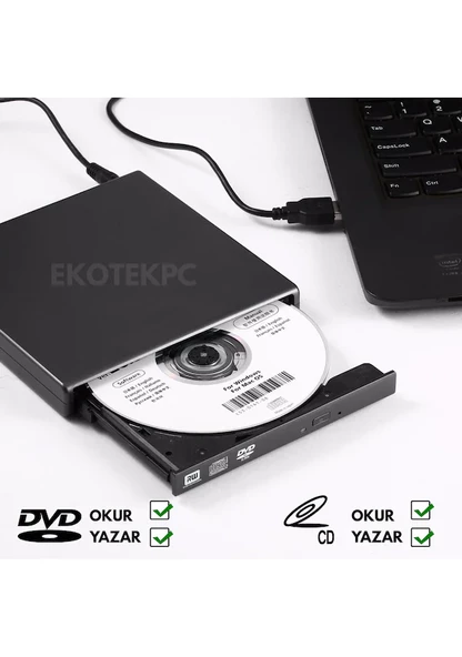 Harici Dvd Rw Usb Dvd Writer External Dvd Rw Dvd Okuyucu Yazıcı ürün görseli 1