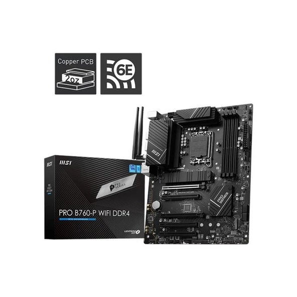Msı Pro B760-P Wifi D4 1700P Hdmi Dp Pro Pro B760-P Wıfı ürün görseli 1