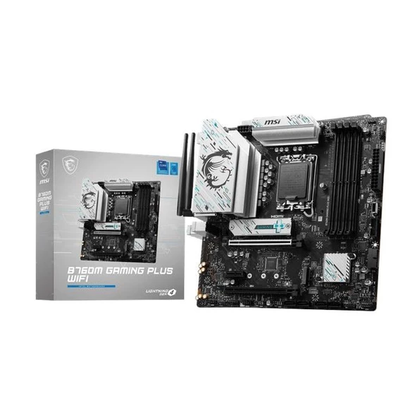 Msı B760M Gaming Plus Wifi D5 1700P Hdmi Dp B760M Gamıng Plus Wıfı ürün görseli 1