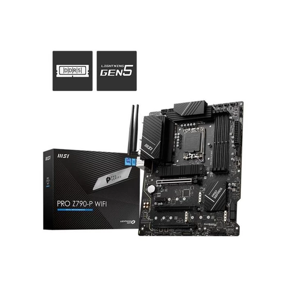 Msı Pro Z790-P Wıfı Ddr5 5400Mhz 1Xhdmı 1Xdp 4Xm.2 Usb 3.2 Atx 1700P (12. / 13. Ve 14. Nesil İşlemci Uyumlu) ürün görseli 1