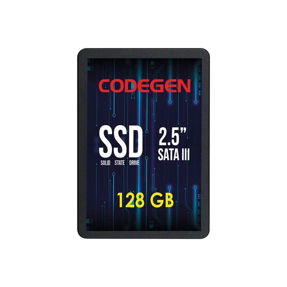 Codegen Cdg-128Gb-Ssd25 2.5" 128Gb (560/500Mb/S) Sata Ssd Disk ürün görseli 1