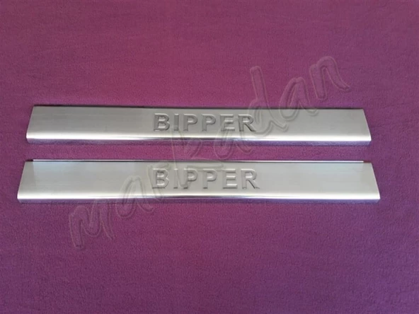WOC Chrome Peugeot Bipper Krom Kapı Eşiği 2008 Sonrası 2 Parça Paslanmaz Çelik ürün görseli 1