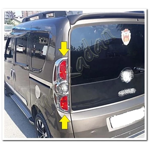 Markadan Opel Combo Krom Stop Çerçevesi 2012-2018 2 Parça Abs Krom - Resim 3