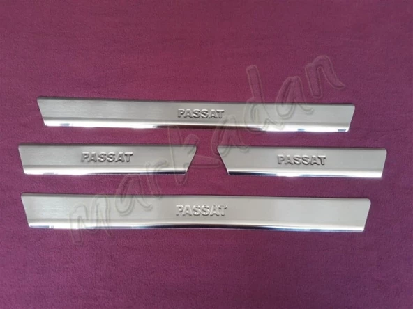 WOC Chrome VW Passat B8 Krom Kapı Eşiği 2015 Sonrası 4 Parça Paslanmaz Çelik ürün görseli 1