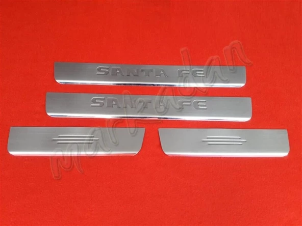 Markadan Hyundai Santa Fe Krom Kapı Eşiği 2007-2012 4 Parça Paslanmaz Çelik ürün görseli 1