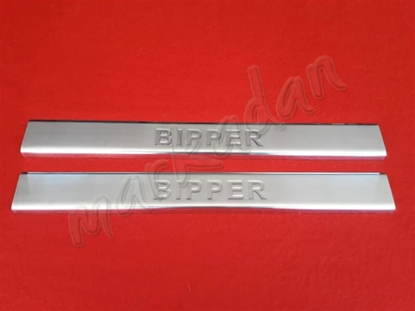 Markadan Peugeot Bipper Krom Kapı Eşiği 2008 Sonrası 2 Parça Paslanmaz Çelik ürün görseli 1
