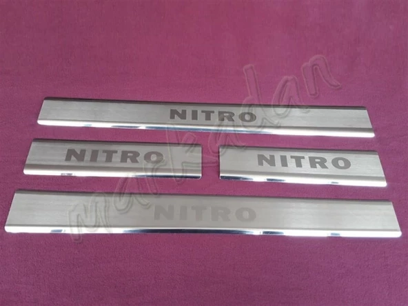 WOC Chrome Dodge Nitro Krom Kapı Eşiği 2007-2012 4 Parça Paslanmaz Çelik ürün görseli 1