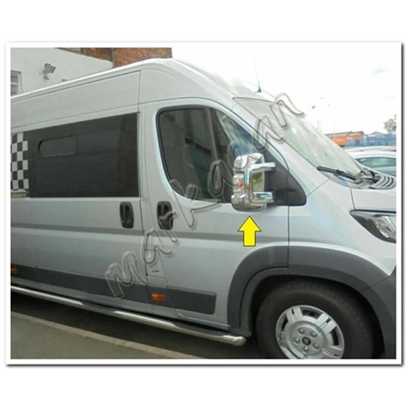 DB Chrome Peugeot Boxer Krom Ayna Kapağı 2006 Sonrası 2 Parça Abs Krom ürün görseli 1