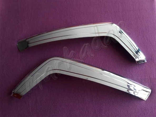 WOC Chrome Fiat Doblo Krom Ön Tampon Kaşı 2010-2015 2 Parça Abs Krom ürün görseli 1