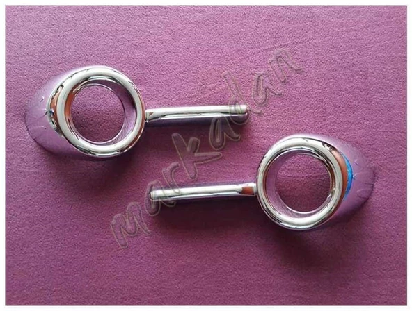 WOC Chrome Fiat Doblo Krom Sis Farı Çerçevesi 2010-2014 2 Parça Abs Krom ürün görseli 1