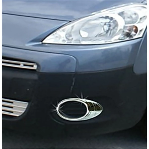 WOC Chrome Citroen Berlingo Krom Sis Farı Çerçevesi 2008-2015 2 Parça Abs Krom ürün görseli 1