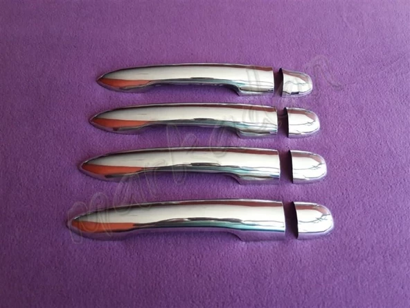 WOC Chrome Renault Vel Satis Krom Kapı Kolu 2006-2009 4 Kapı Paslanmaz Çelik ürün görseli 1