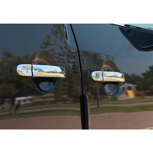 WOC Chrome VW Touran Krom Kapı Kolu 2003-2009 4 Kapı Paslanmaz Çelik - Resim 3