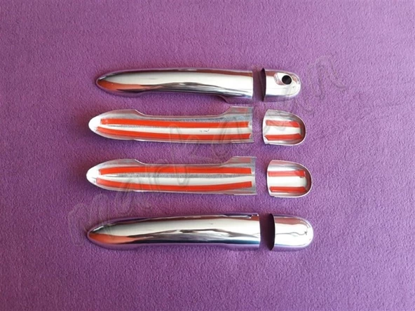 WOC Chrome Mercedes Citan Krom Kapı Kolu 2013-2020 4 Kapı Paslanmaz Çelik - Resim 2