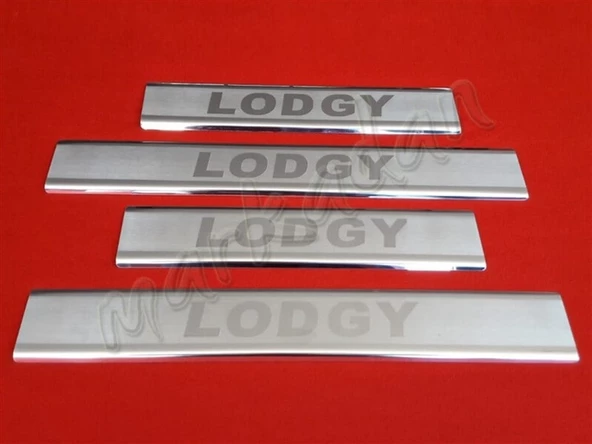 Markadan Dacia Lodgy Krom Kapı Eşiği 2012-2022 4 Parça Paslanmaz Çelik ürün görseli 1