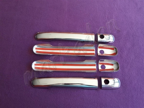 WOC Chrome Mercedes Vito Krom Kapı Kolu 1996-2003 4 Kapı Paslanmaz Çelik - Resim 2