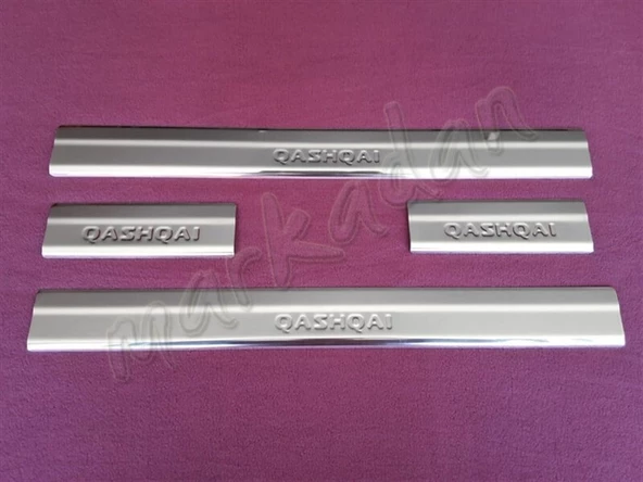 WOC Chrome Nissan Qashqai Krom Kapı Eşiği 2007-2014 4 Parça Paslanmaz Çelik ürün görseli 1