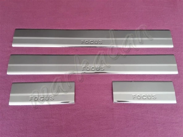 WOC Chrome Ford Focus Krom Kapı Eşiği 2005-2011 4 Parça Paslanmaz Çelik ürün görseli 1