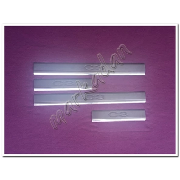 WOC Chrome Citroen C3 Krom Kapı Eşiği 2002-2009 4 Parça Paslanmaz Çelik ürün görseli 1
