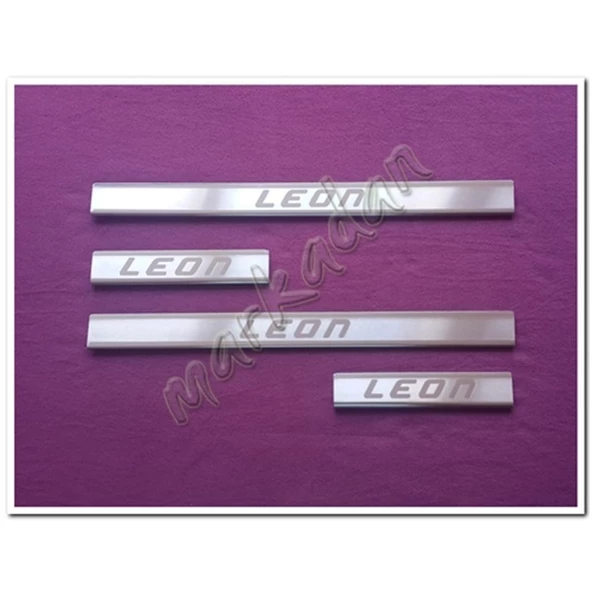 WOC Chrome Seat Leon Krom Kapı Eşiği 2012-2019 4 Parça Paslanmaz Çelik ürün görseli 1