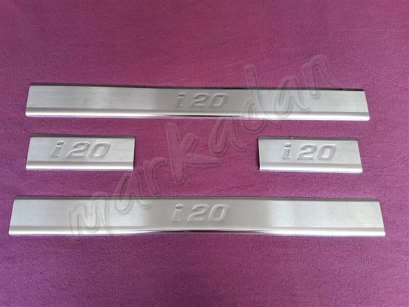 WOC Chrome Hyundai i20 Krom Kapı Eşiği 2014-2020 4 Parça Paslanmaz Çelik ürün görseli 1