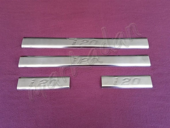 WOC Chrome Hyundai i20 Krom Kapı Eşiği 2008-2014 4 Parça Paslanmaz Çelik ürün görseli 1